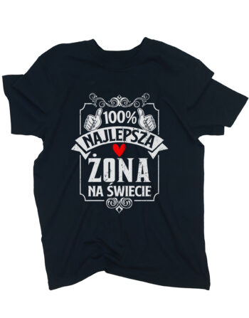 koszulka 100 najlepsza żona czarna