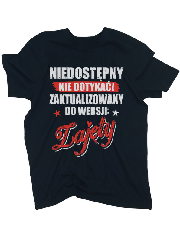 koszulka dla chłopaka zajęty czarna