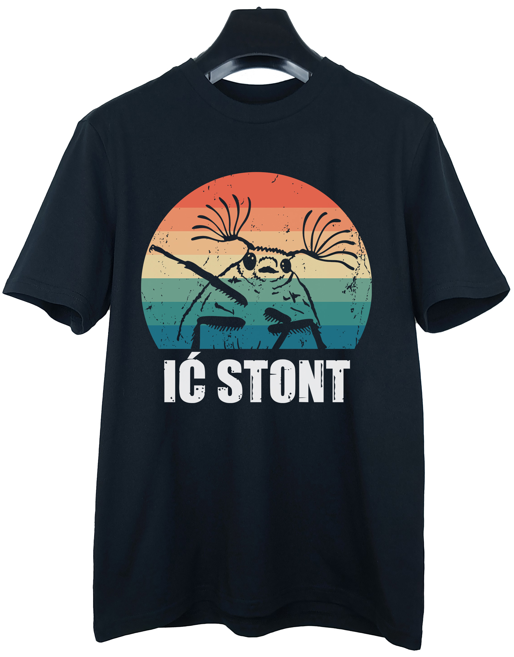 koszulka-ic-stont-czarna-wieszak koszulka ić stont czarna wieszak
