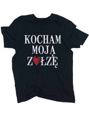 koszulka kocham zołzę czarna