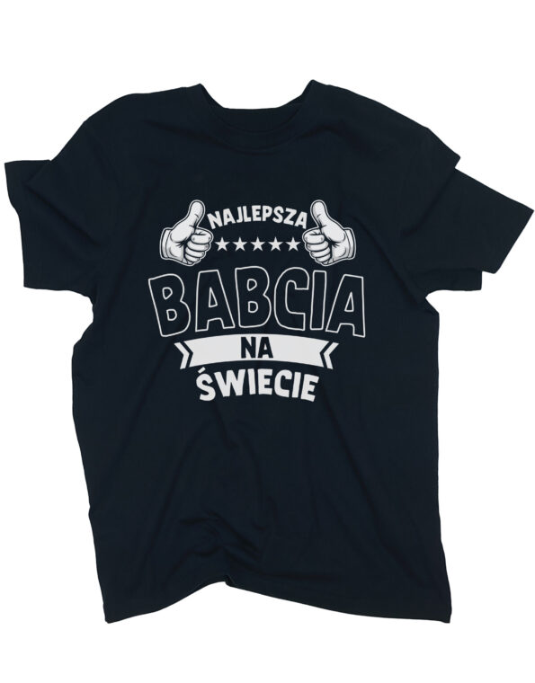 koszulka najlepsza babcia czarna