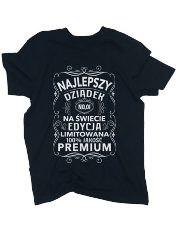 koszulka najlepszy dziadek czarna