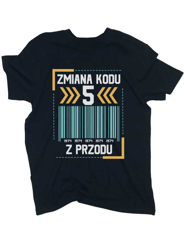 koszulka zmiana kodu 5 z przodu czarna