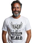 koszulka-50-lat-rzezbilem-biala
