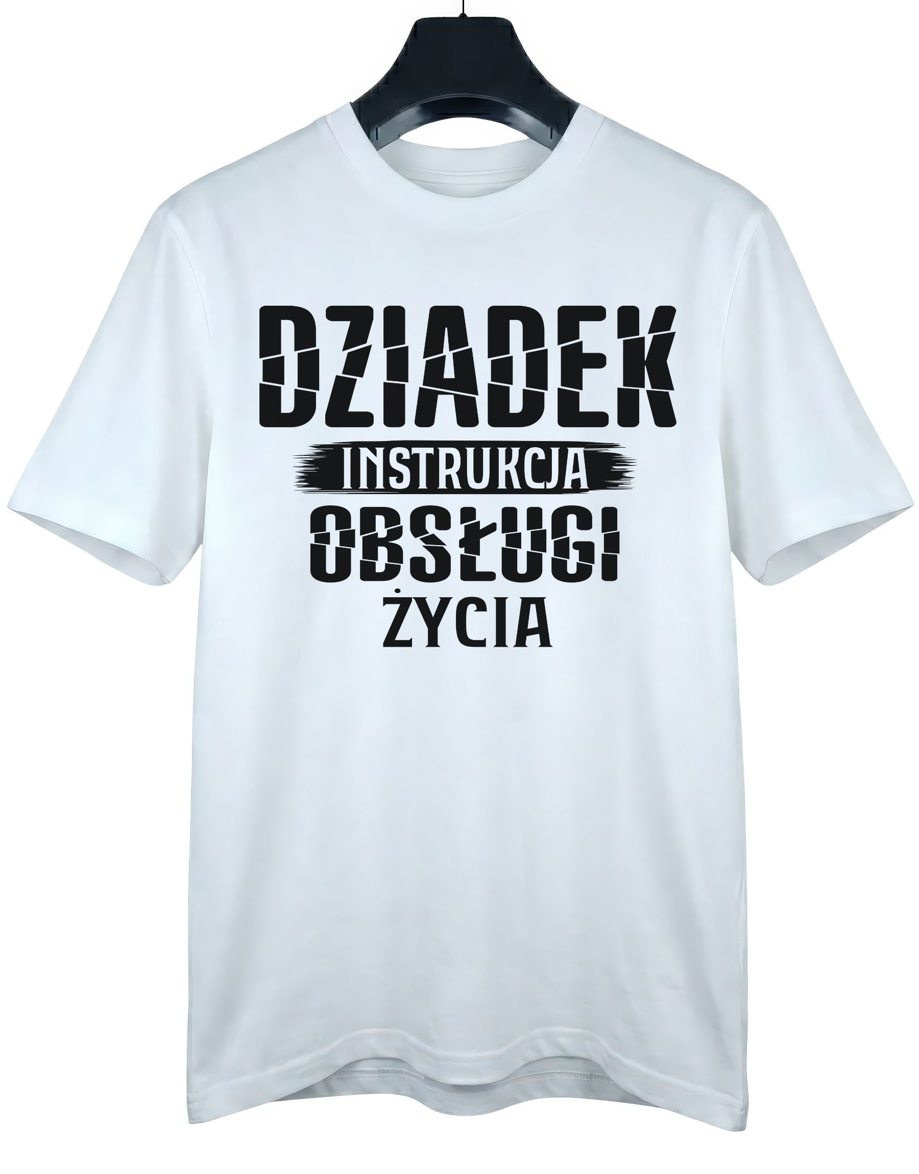 koszulka-dzien-dziadka-instrukcja-biala-na-wieszaku