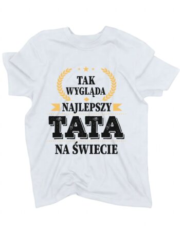 koszulka najlepszy tata biała