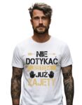 koszulka-nie-dotykac-jestem-zajety-biala