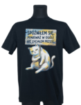 koszulka-kot-spoznilem-sie-czarna-na-plasko