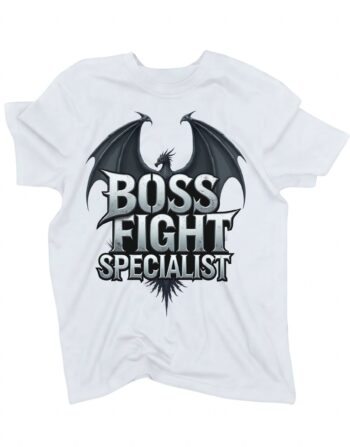 koszulka boss fight specialist biala