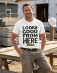 koszulka-looks-good-from-here-biala