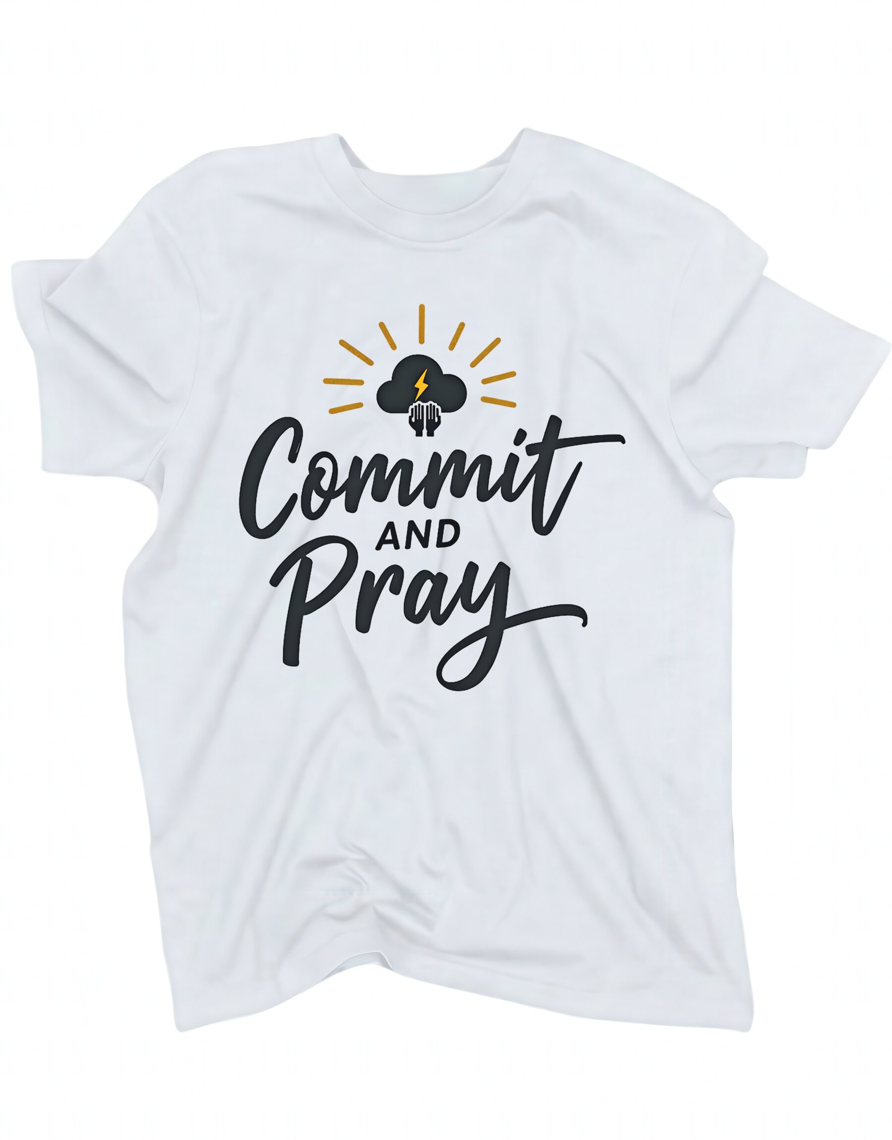 koszulka-commit-and-pray-biala koszulka commit and pray biala
