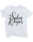 koszulka-dla-fryzjerki-salon-keeper-biala