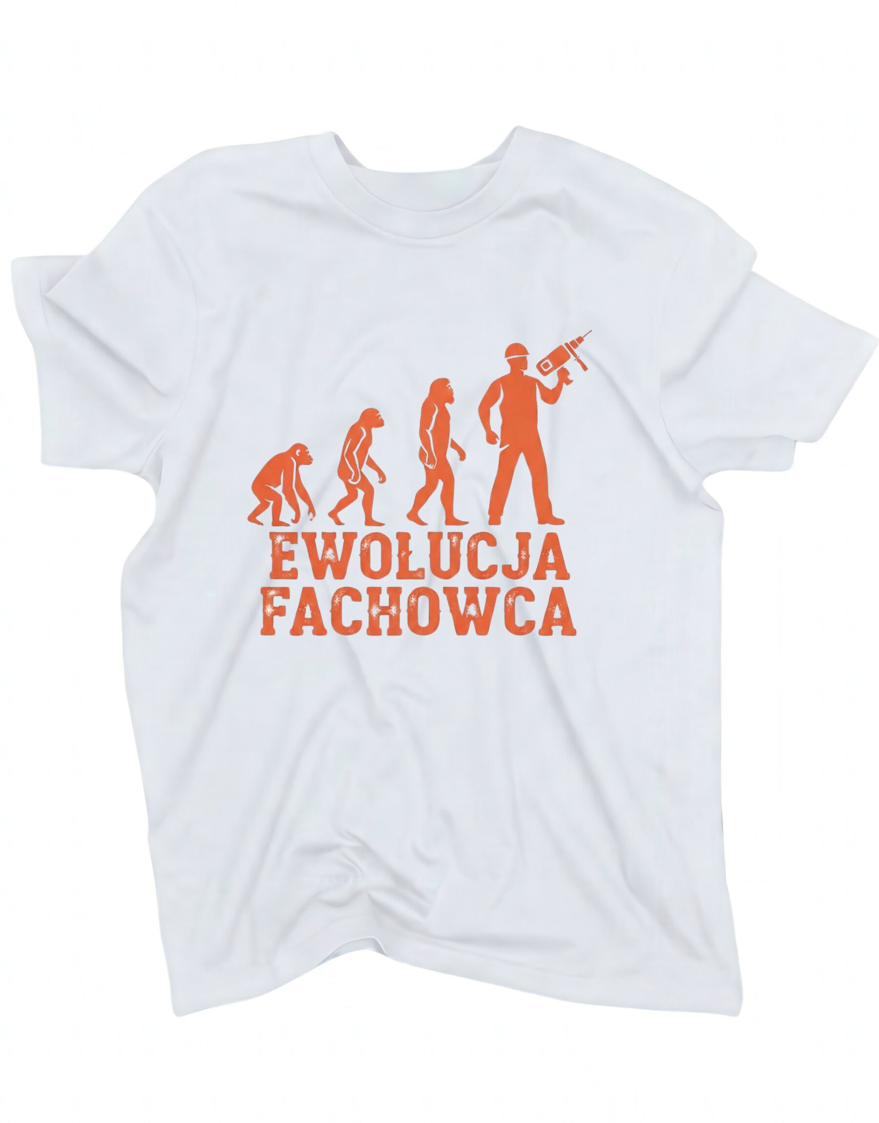koszulka-ewolucja-budowlanca-biala koszulka ewolucja budowlanca biala