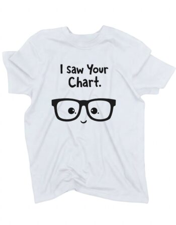 koszulka i saw your chart biala