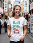 koszulka-sushi-roll-with-it-biala