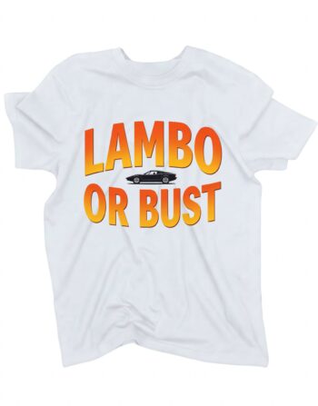 koszulka lambo or bust biala