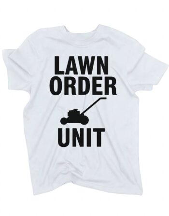 koszulka lawn order unit dla ogrodnika biala