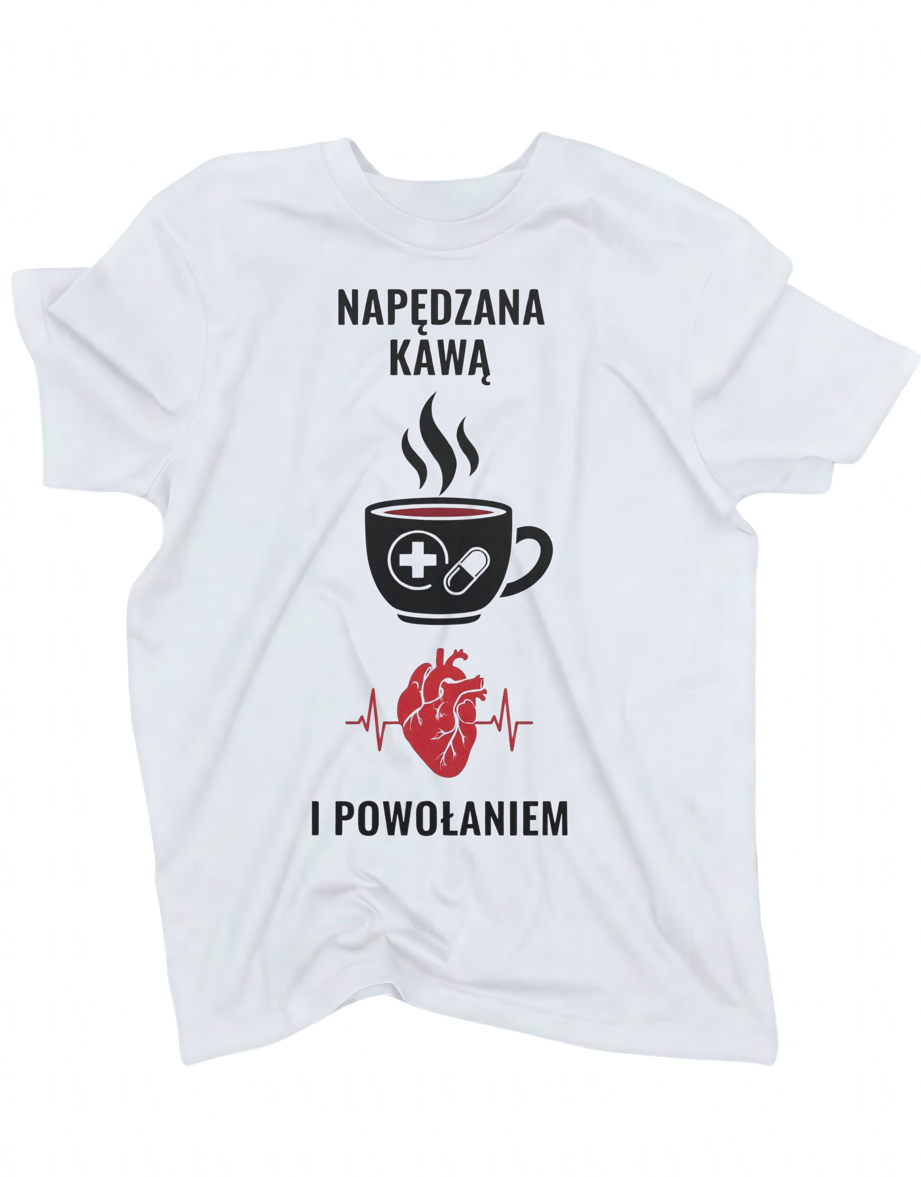 koszulka-napedzana-kawa-biala koszulka napedzana kawa biala