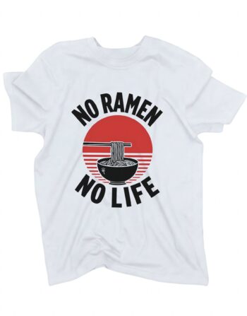 koszulka no ramen no life biala