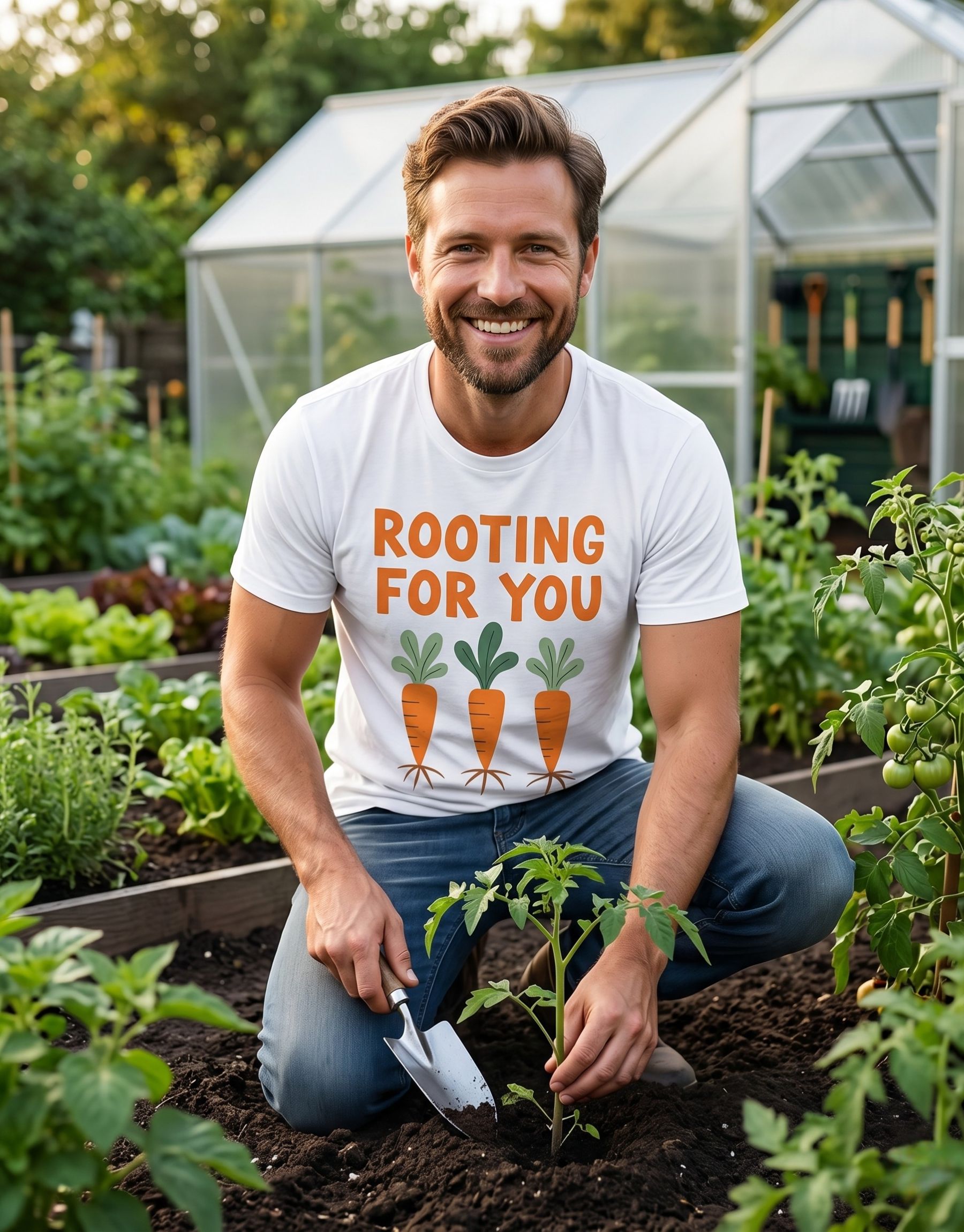 koszulka-ogrodnik-rooting-for-you-unisex-biala-meska koszulka ogrodnik rooting for you unisex biala meska