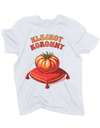 koszulka pomidor klejnot koronny biala