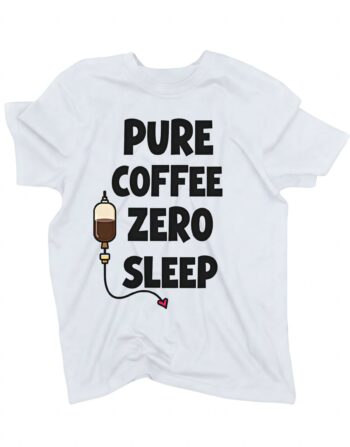 koszulka pure coffee zero sleep biala