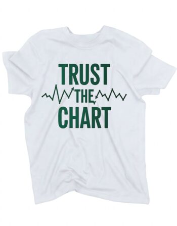 koszulka trust the chart biala