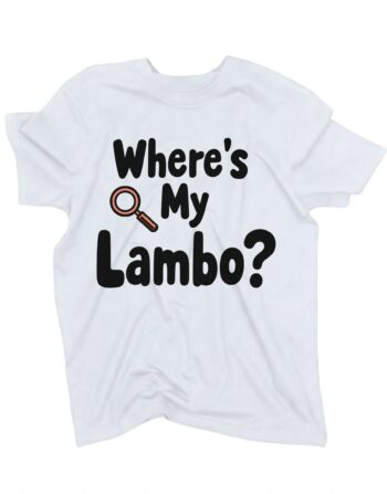 koszulka where’s my lambo biala
